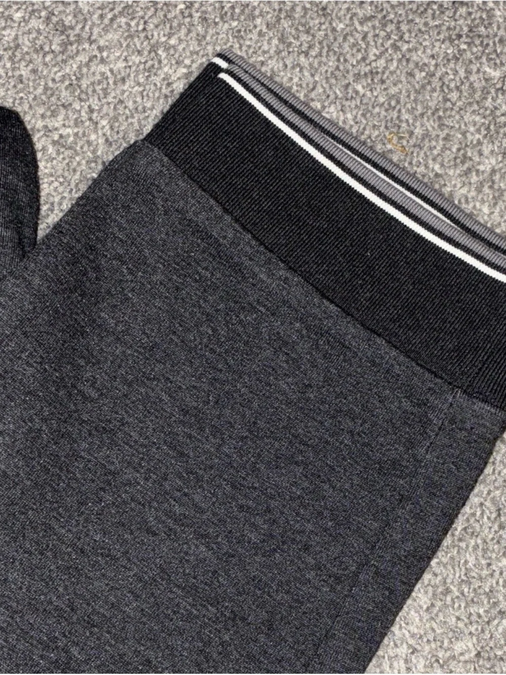 Michael Kors Black Men's Jogger Pants with Contrast Waist Stripe